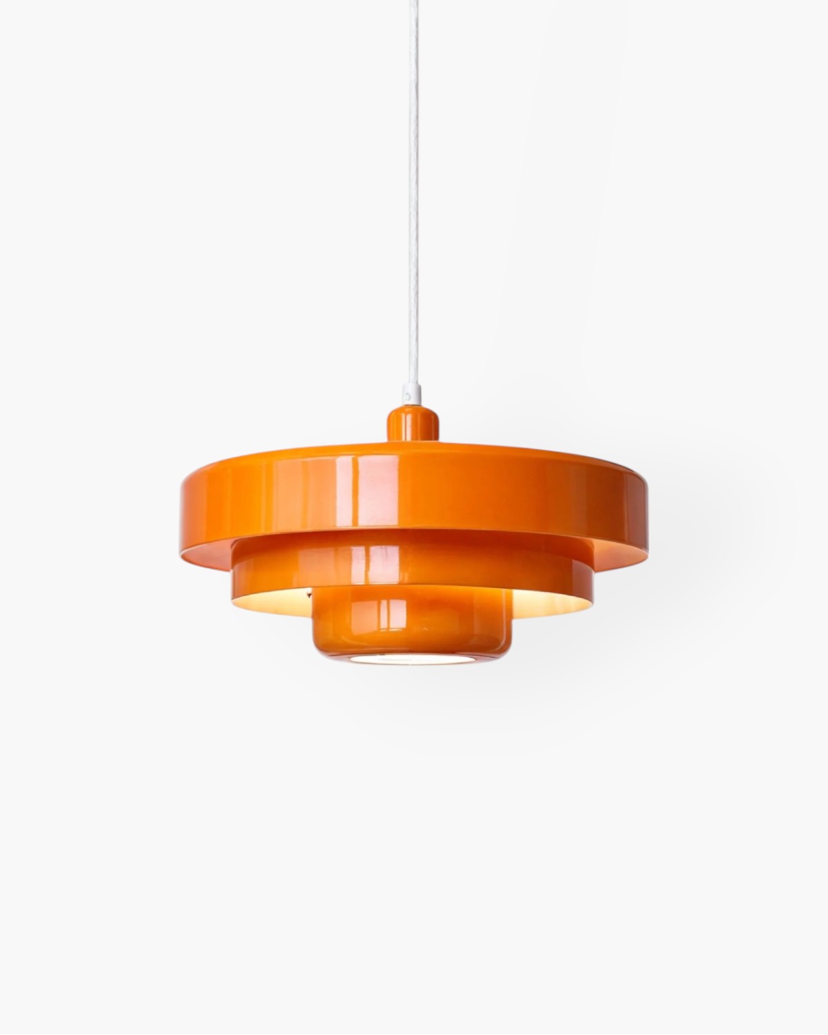 Marinelle Retro Orange Pendant Light With Bold Modern Twist