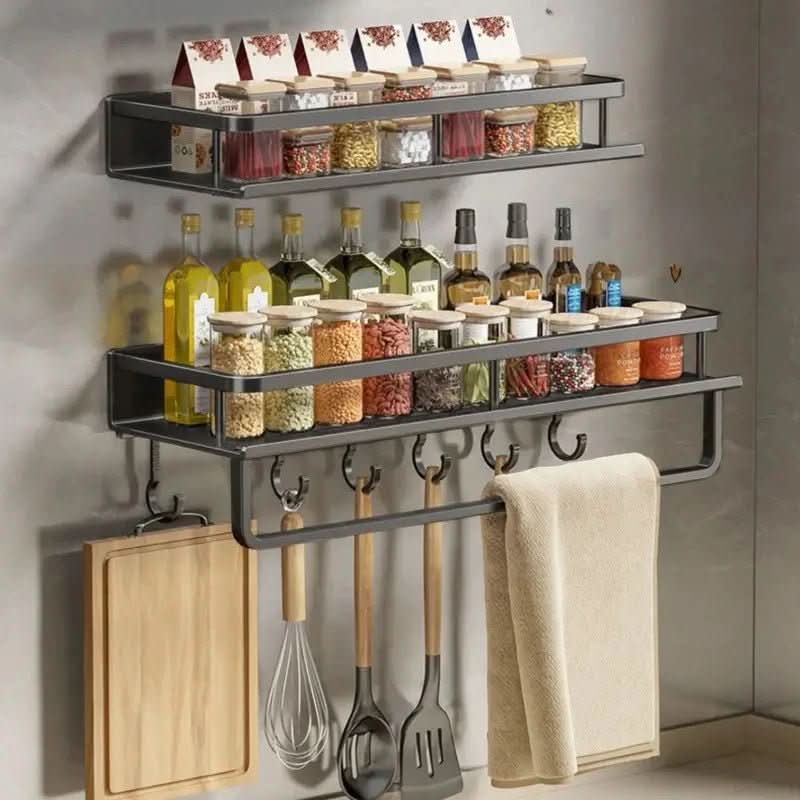 Estante de Pared Práctico NovaShelf para Tus Esenciales de Cocina