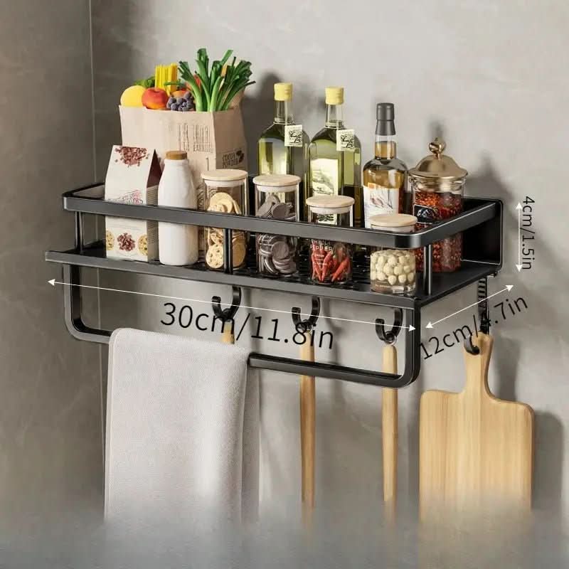 Estante de Pared Práctico NovaShelf para Tus Esenciales de Cocina