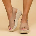 OrthoWalk Sandali Ortopedici Donna con Zeppa e Cinghie Incrociate per Comfort e Stile