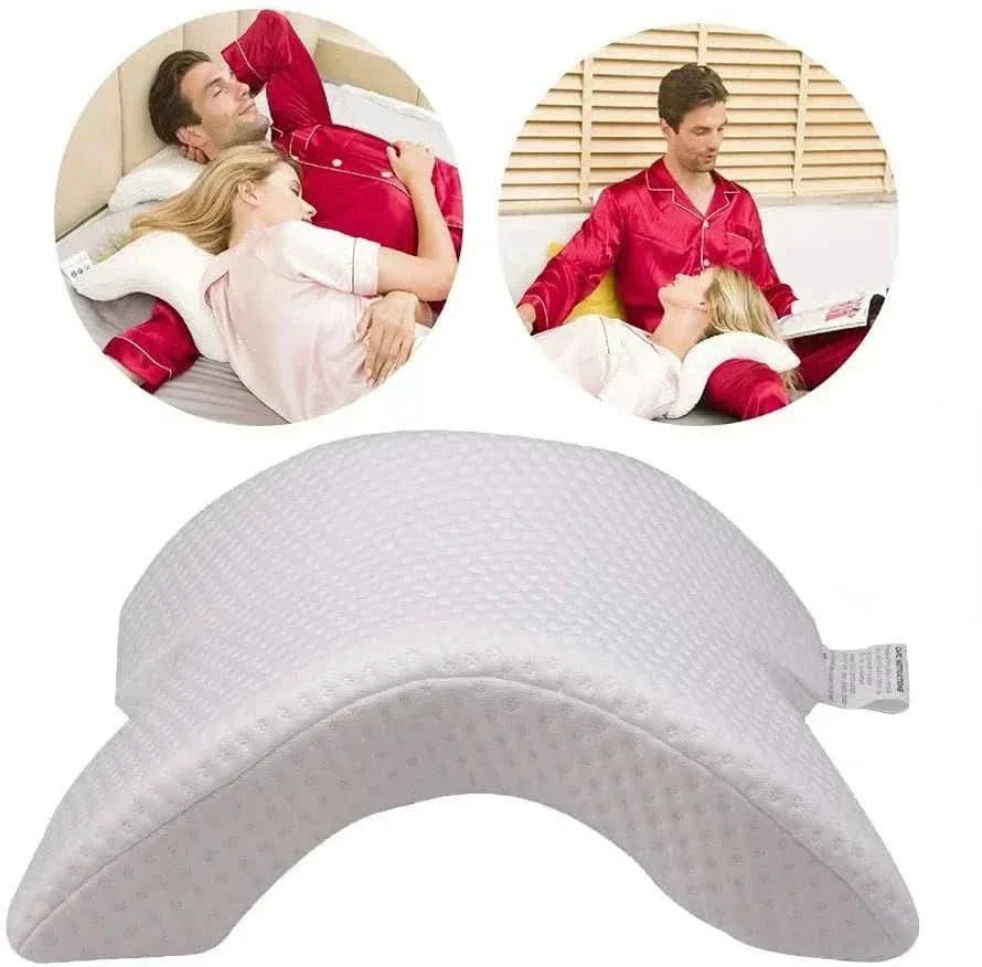 CalmNest Orthopedic U-Shaped Memory Foam Pillow For Neck And Hand Support