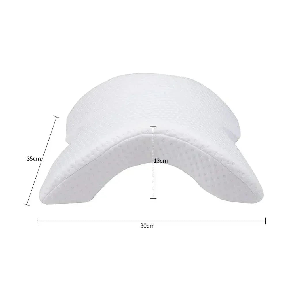 CalmNest Orthopedic U-Shaped Memory Foam Pillow For Neck And Hand Support