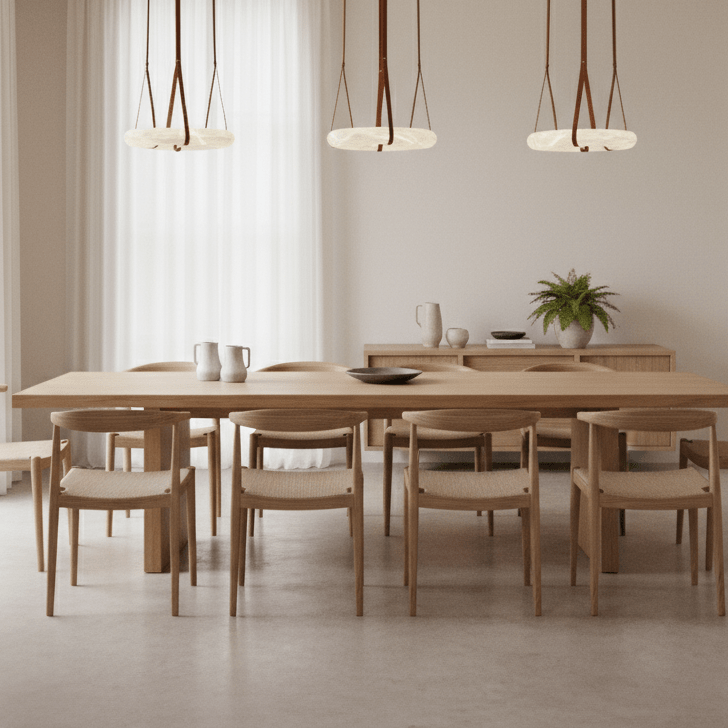Alabaster-Ring-Hängeleuchte mit LED, Naturstein in Braun bis Gold, 3000K–6000K