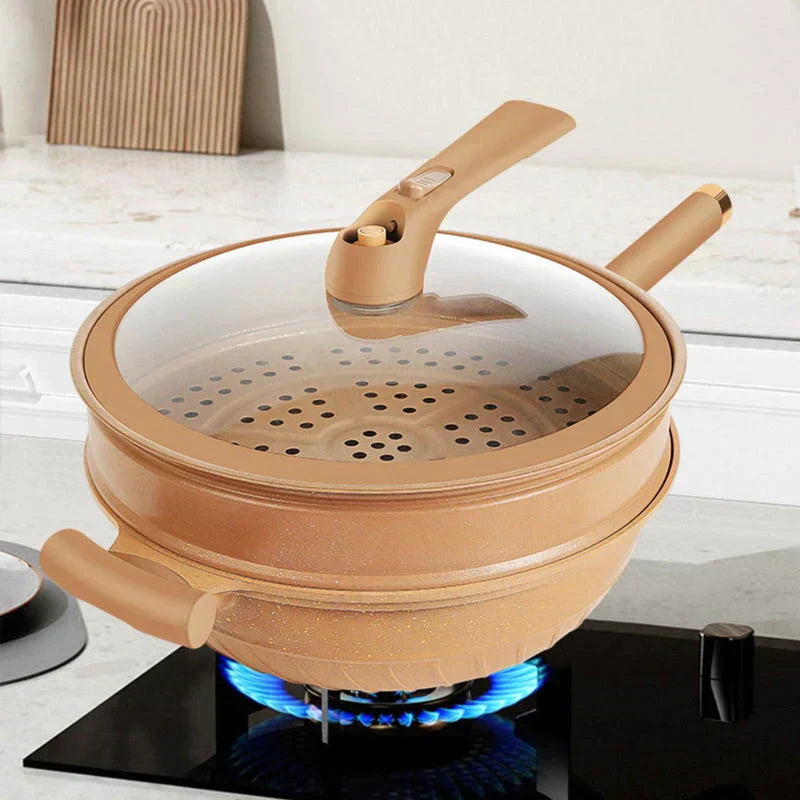 Eco Cuisine Premium Wok für alle Wärmequellen Kochgeschirr-Kollektion