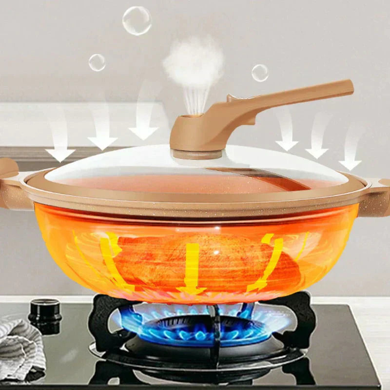 Eco Cuisine Premium Wok für alle Wärmequellen Kochgeschirr-Kollektion