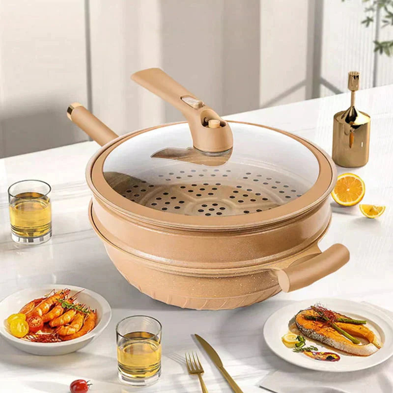 Eco Cuisine Premium Wok für alle Wärmequellen Kochgeschirr-Kollektion