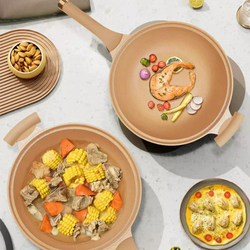 Eco Cuisine Premium Wok für alle Wärmequellen Kochgeschirr-Kollektion