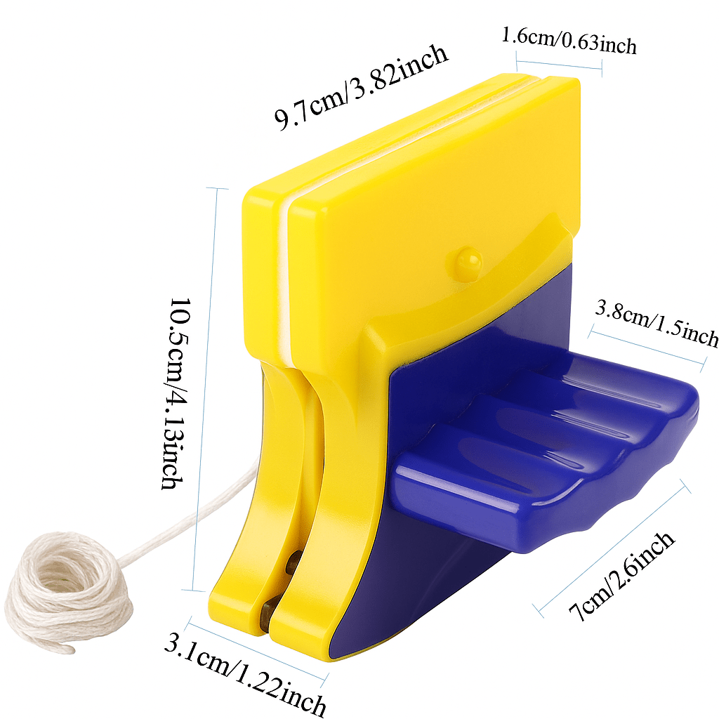 AegisPane Magnetic Double-Sided Glass Cleaner With 1.2 m Safety Rope