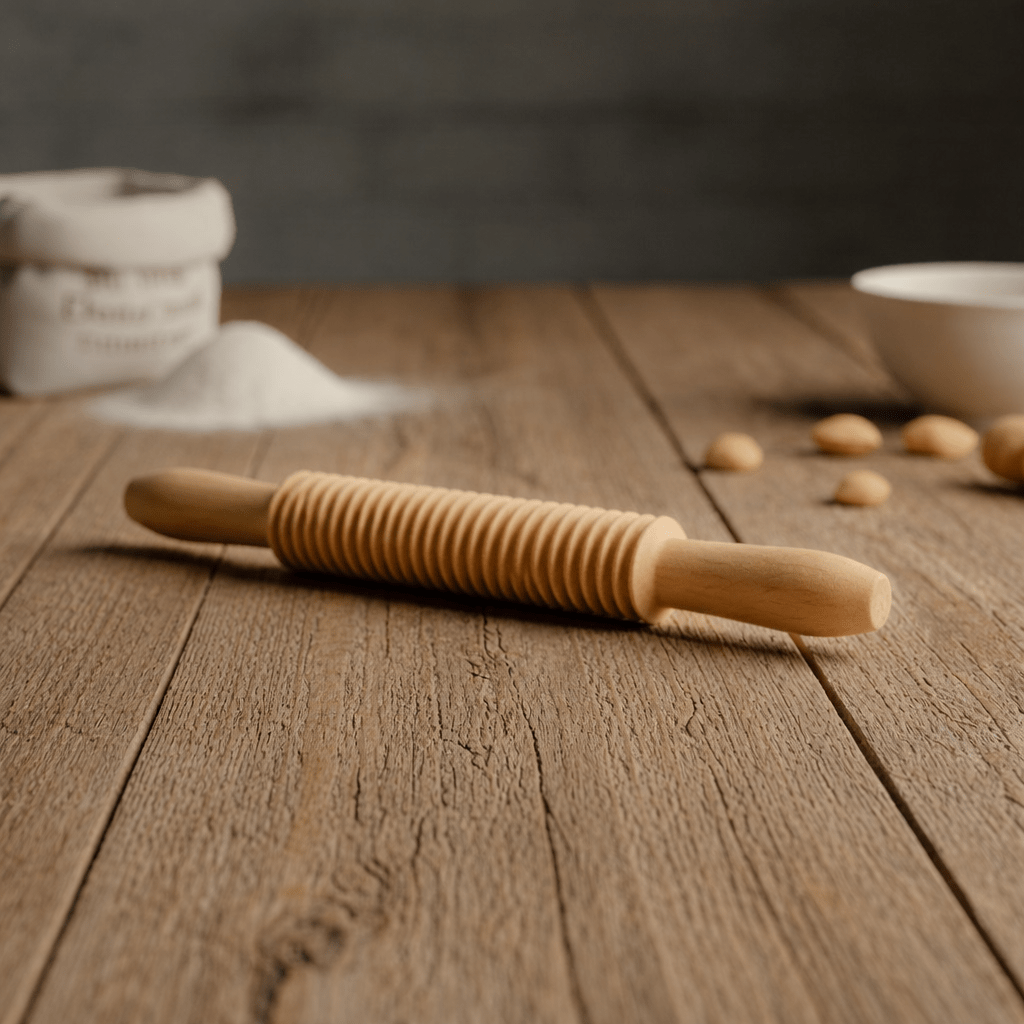 PastaCraft Traditional Pasta Board And Gnocchi Molding Set In Beech Wood