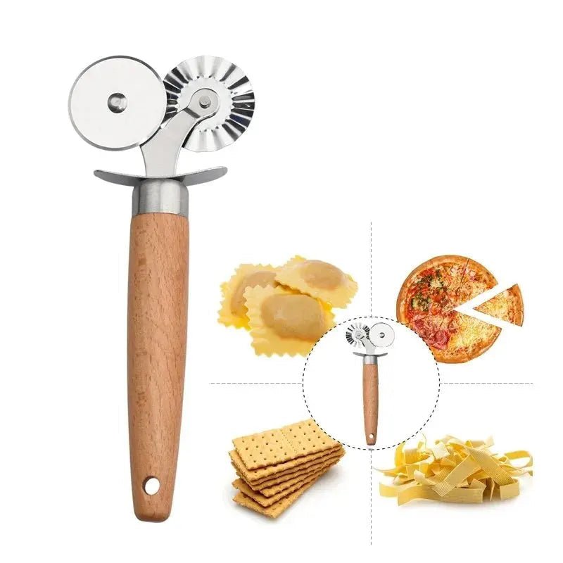 PastaCraft Traditional Pasta Board And Gnocchi Molding Set In Beech Wood