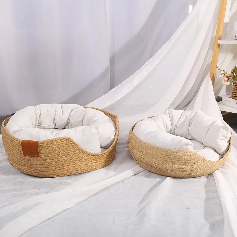 BambooNook Eco-Friendly Cat Sofa With Breathable Cotton Design