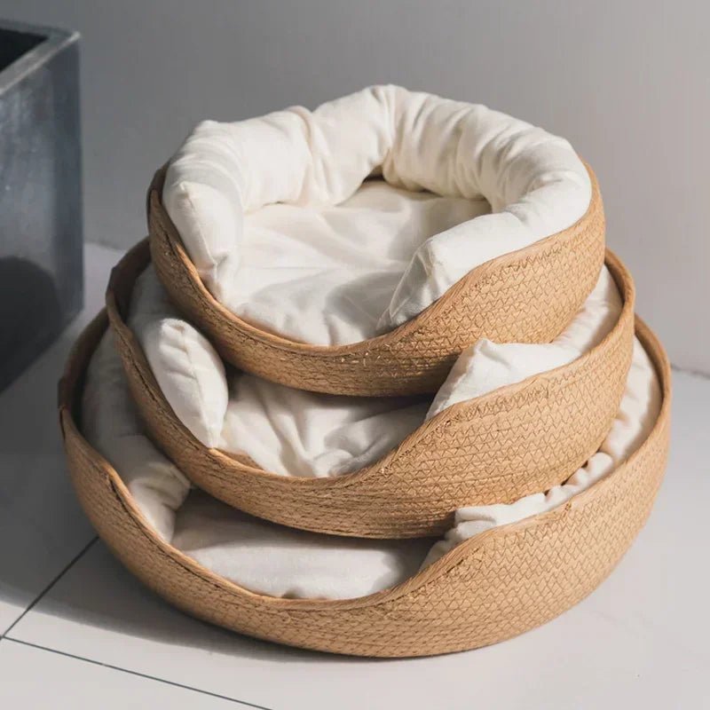 BambooNook Eco-Friendly Cat Sofa With Breathable Cotton Design