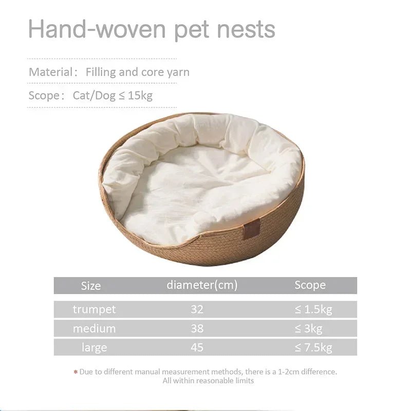BambooNook Eco-Friendly Cat Sofa With Breathable Cotton Design