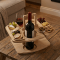 Pasture Table Wooden Picnic Table With Divided Compartments For Wine Moments