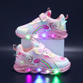 Zapatillas LED LumaStride Princess para Niños con Diseño de Tracción Segura