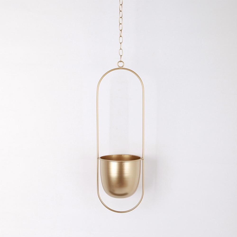 AeroNest Minimalist Wall Plant Hanger With Adjustable Chain For A Sleek Interior