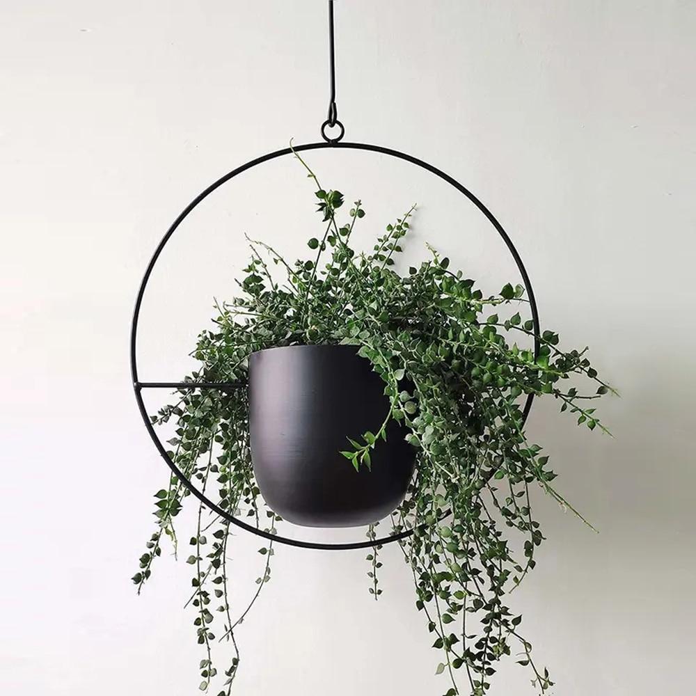 AeroNest Minimalist Wall Plant Hanger With Adjustable Chain For A Sleek Interior