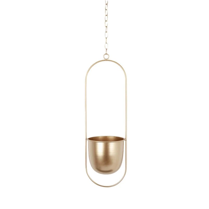 AeroNest Minimalist Wall Plant Hanger With Adjustable Chain For A Sleek Interior