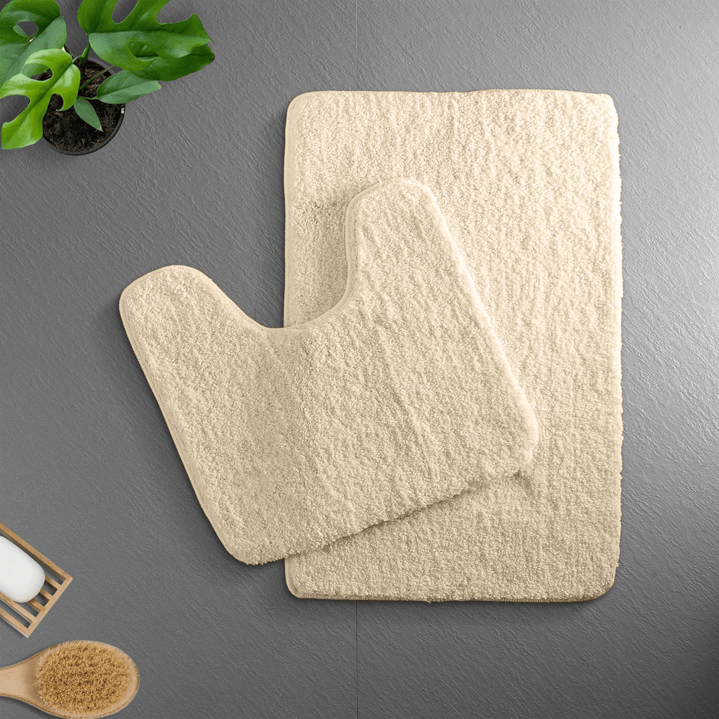 LuxeNest ComfortMat Fluffy Microfiber Bath Mat With Quick Drying And Non Slip
