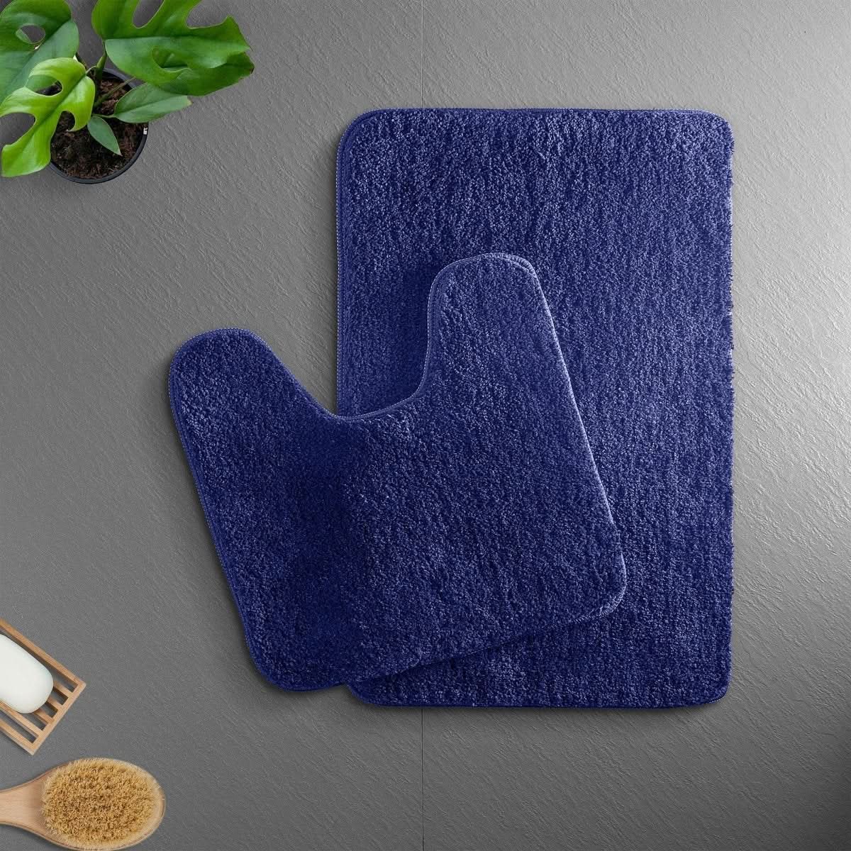 LuxeNest ComfortMat Fluffy Microfiber Bath Mat With Quick Drying And Non Slip