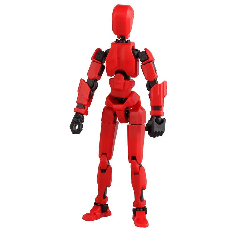 PulseForge Mech Figure: 3D Action Figure With Dynamic Posing And Multi-Joint