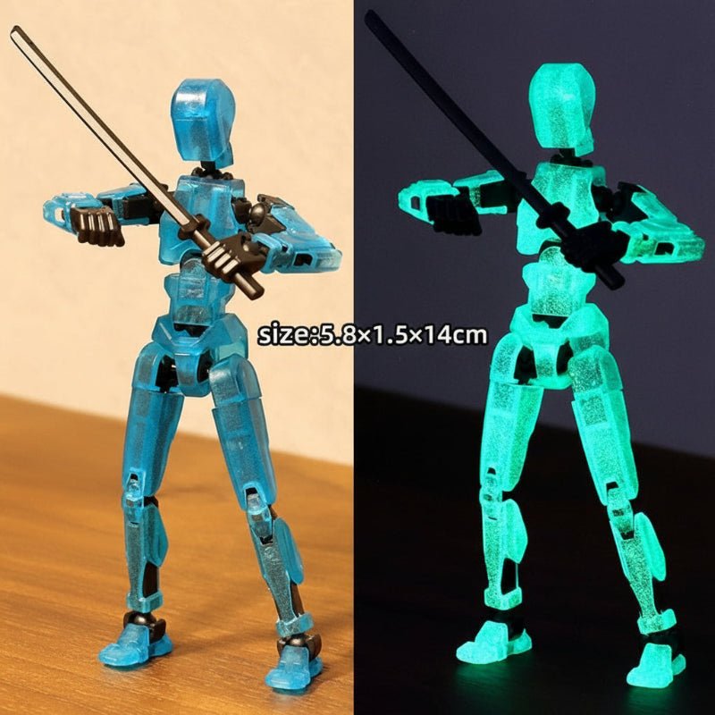 PulseForge Mech Figure: 3D Action Figure With Dynamic Posing And Multi-Joint
