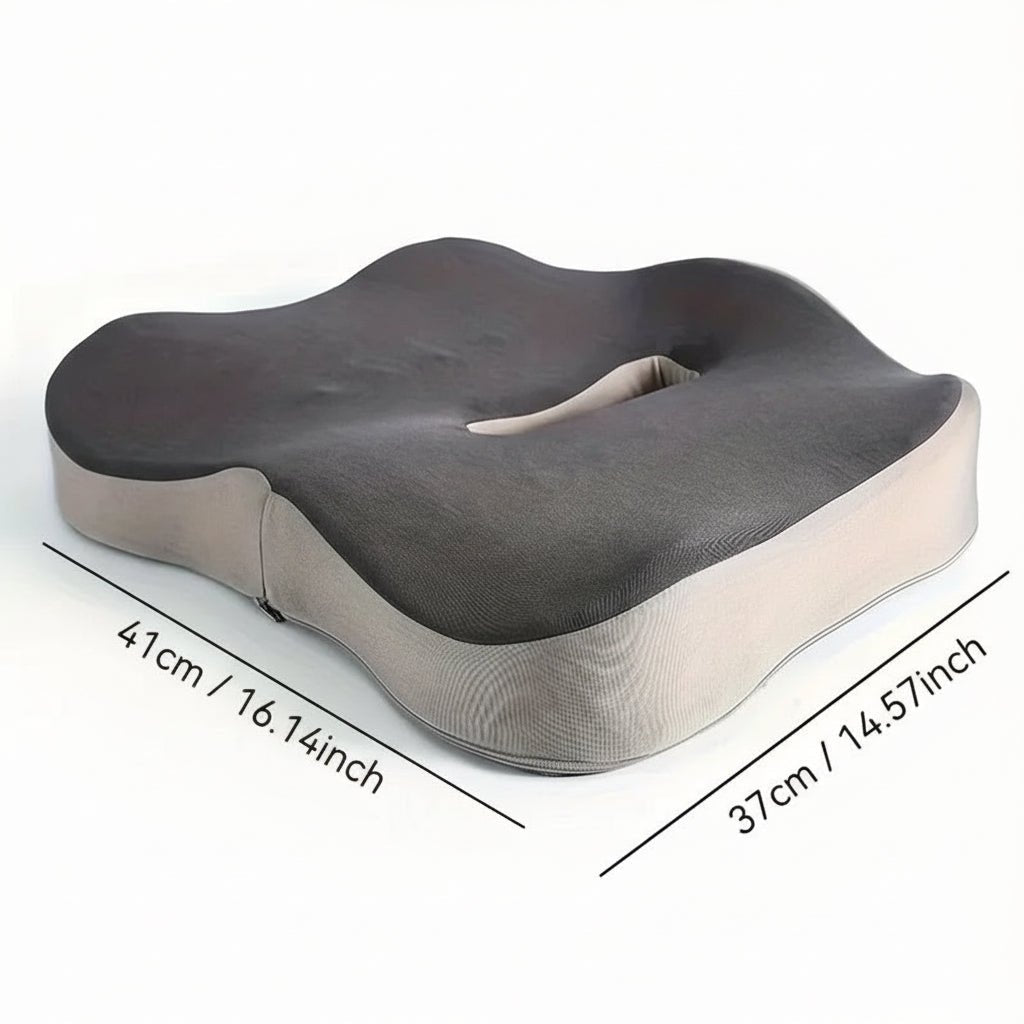 PeakEase Office Seat Cushion With Memory Foam Lumbar Support