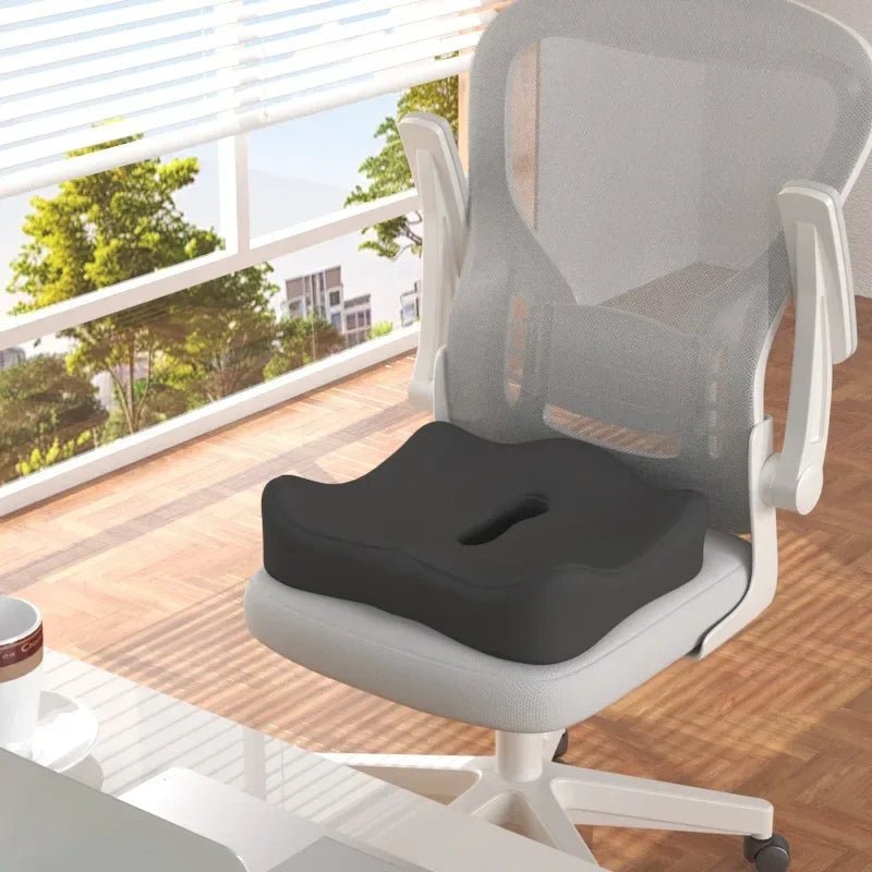 PeakEase Office Seat Cushion With Memory Foam Lumbar Support