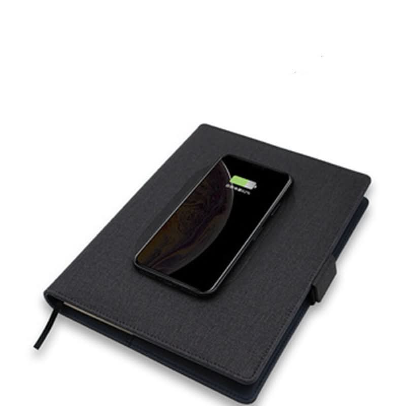 Carnet en cuir VoltFolio A5 avec fonction de charge sans fil