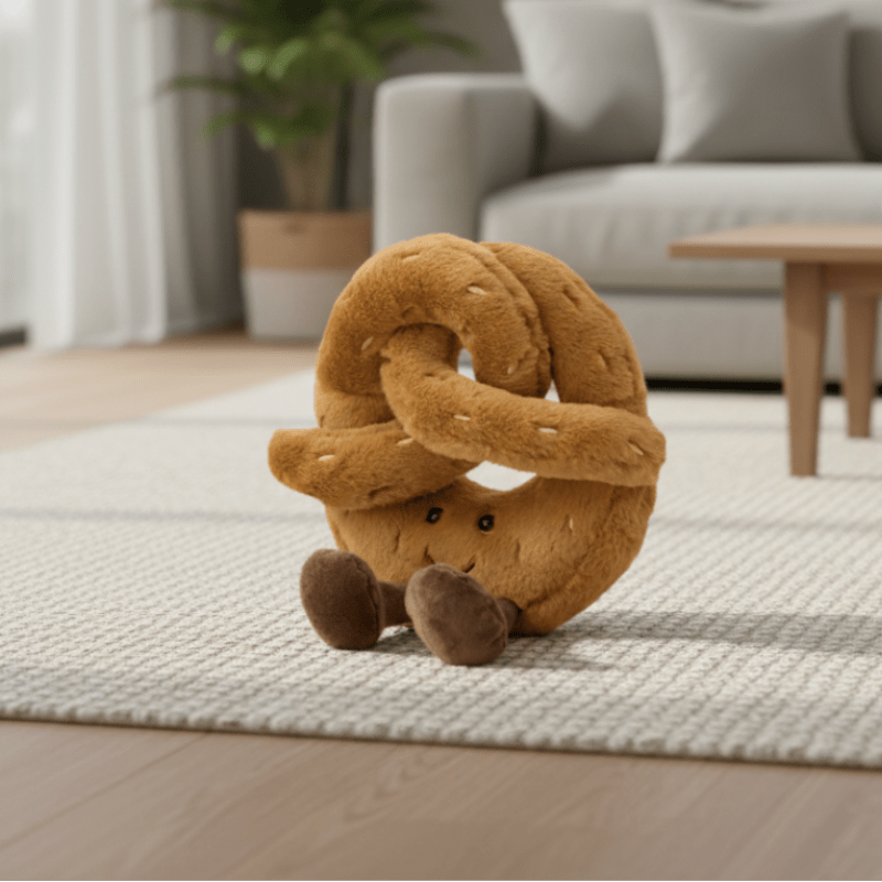 TwistPaw Soft Plush Pretzel Croissant Toy For All Ages
