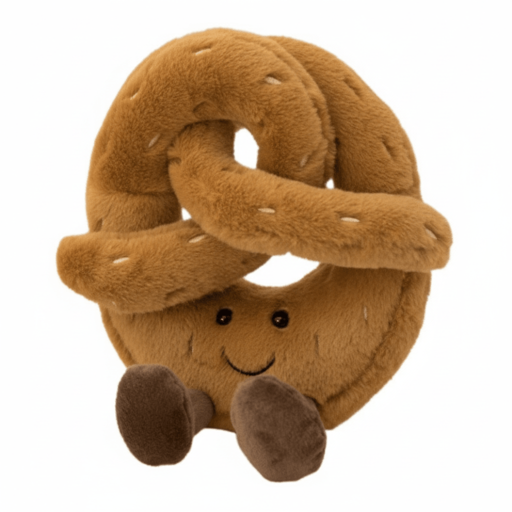 TwistPaw Soft Plush Pretzel Croissant Toy For All Ages