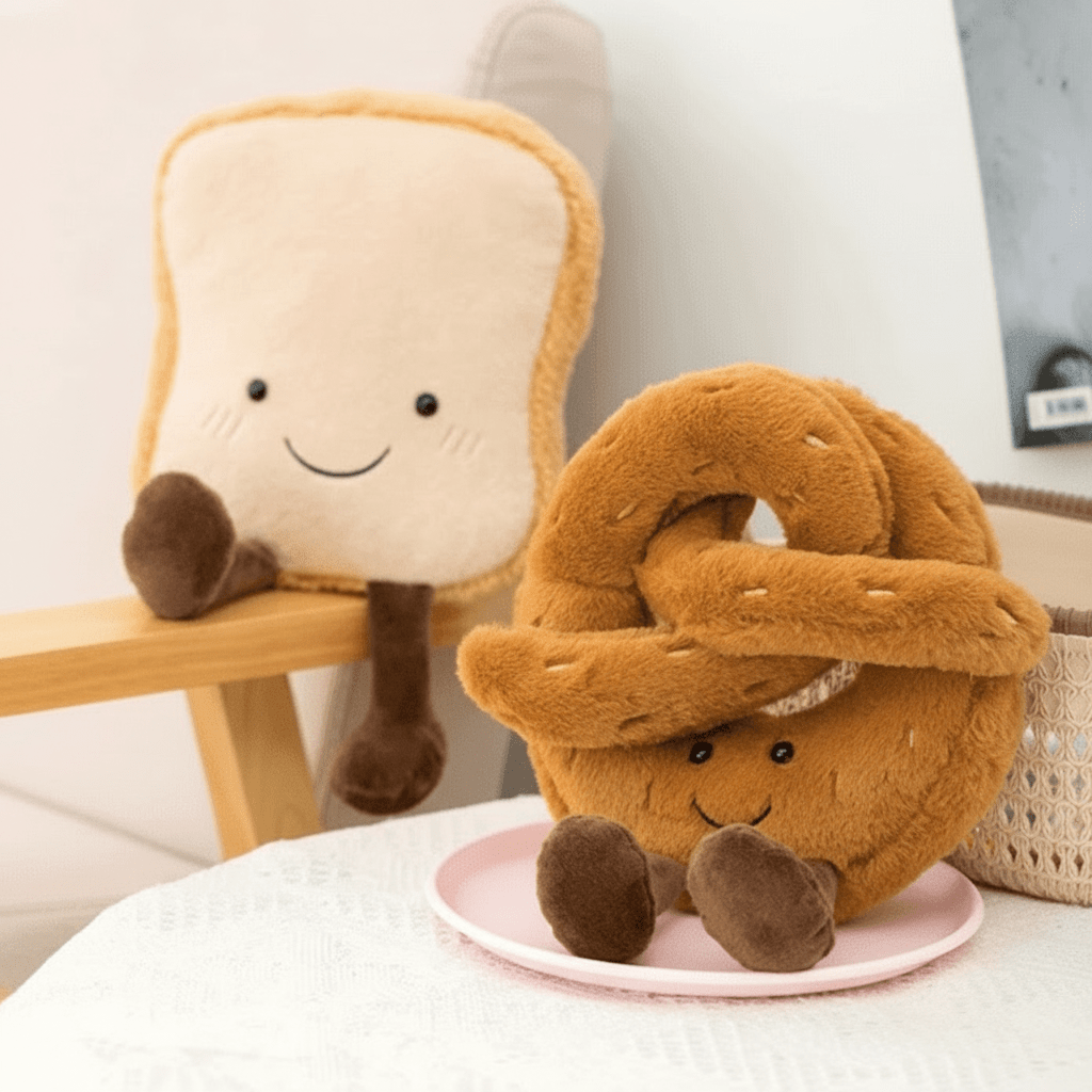 TwistPaw Soft Plush Pretzel Croissant Toy For All Ages