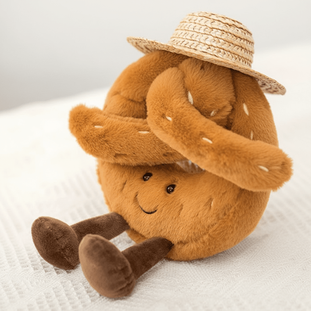 TwistPaw Soft Plush Pretzel Croissant Toy For All Ages