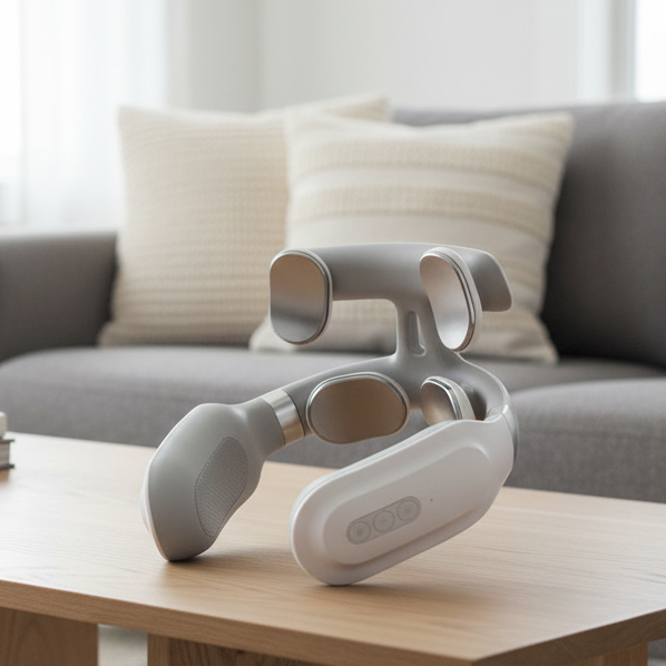 Deluxe Nackenmassagegerät mit Wärme und Vibration 4-in-1