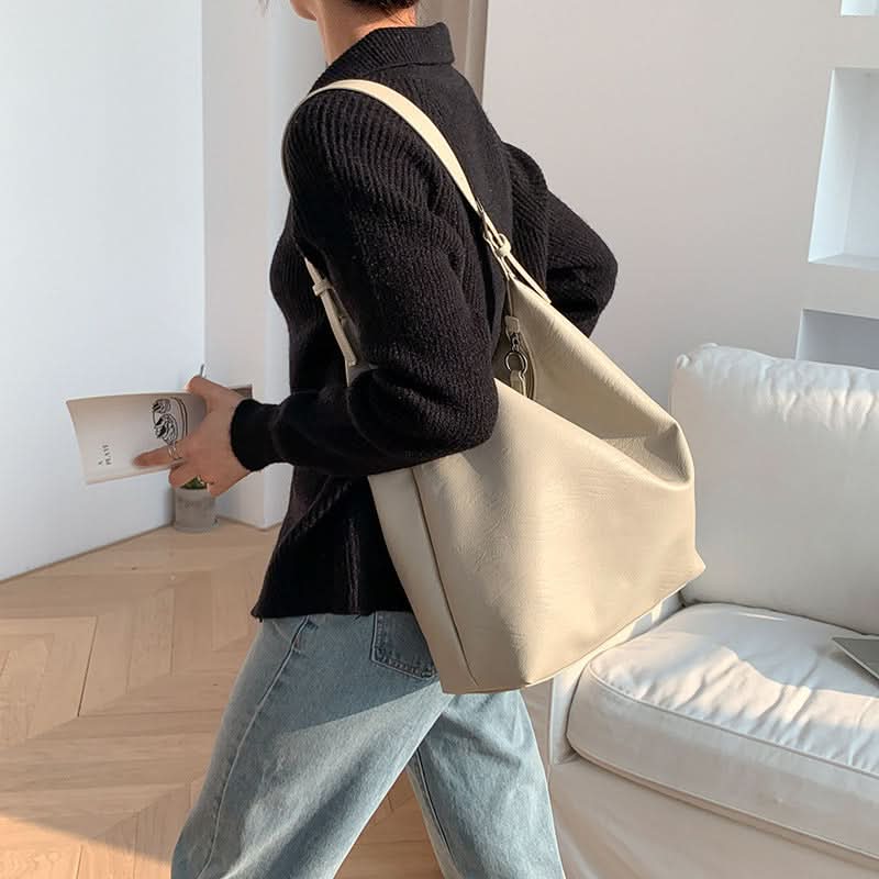 Bolsa Nebula Cloud de Cuero PU Suave con Diseño en Forma de Nube