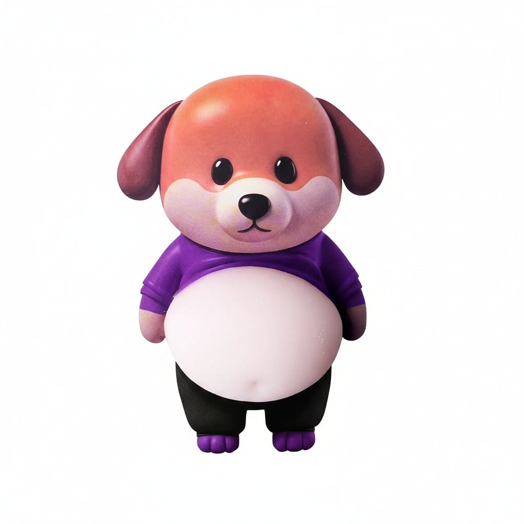ShibaGuard Sødt Shiba Silikoneklistermærke med Stødabsorberende Design