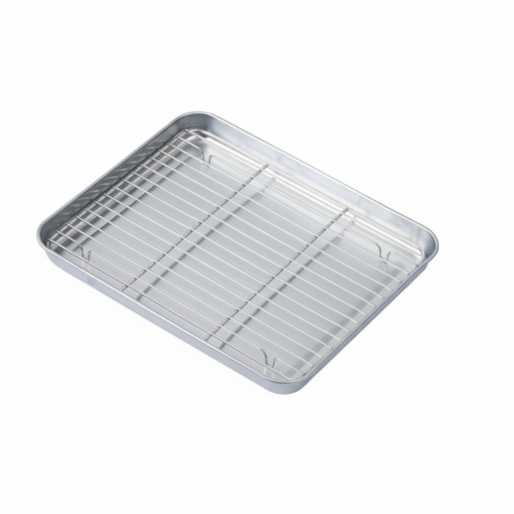 CrispNest Premium Stainless Steel Baking Pan Set for Effortless Cooking