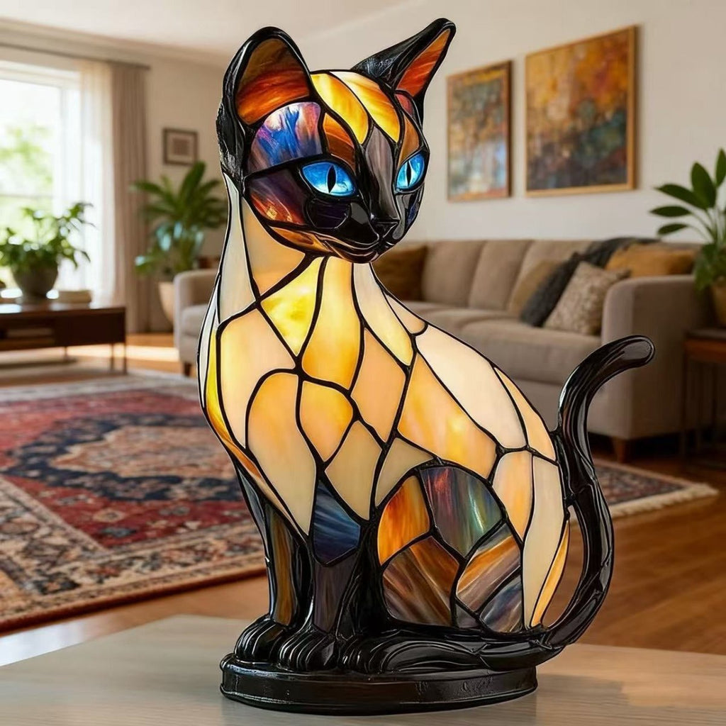 WhiskerGlow Dekorativ Katte lampe Med Blødt Lys Til Hyggelige Rum