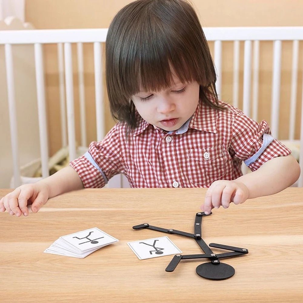 BrightPath Montessori dřevěné puzzle pro praktické učení a řešení problémů
