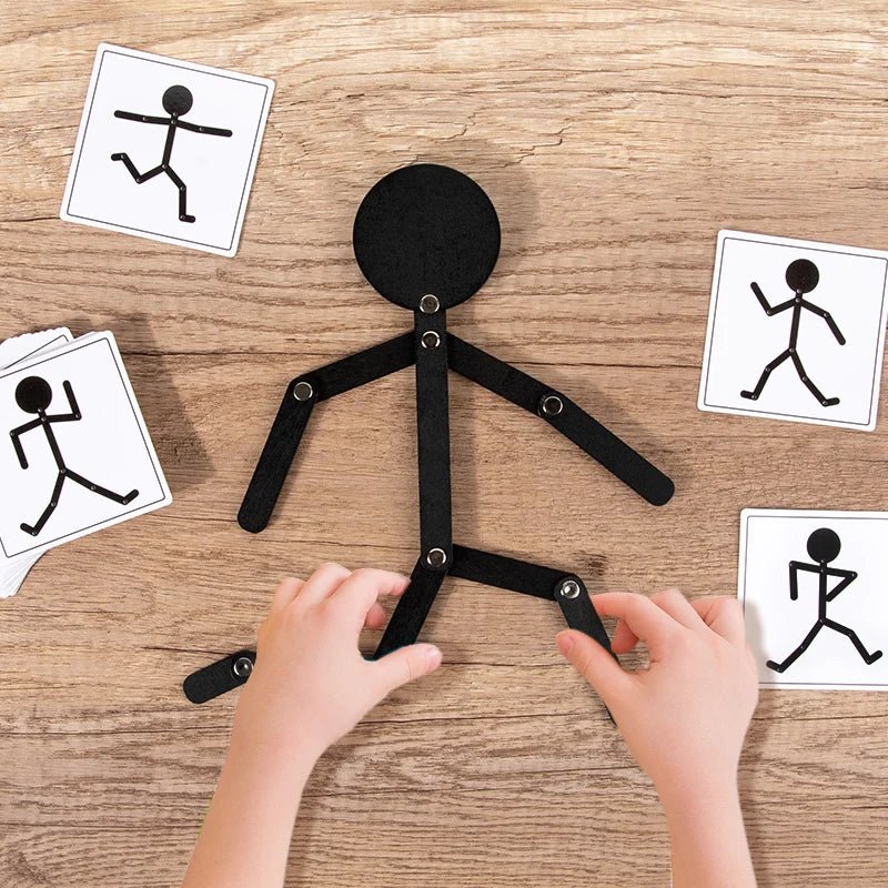 BrightPath Montessori dřevěné puzzle pro praktické učení a řešení problémů