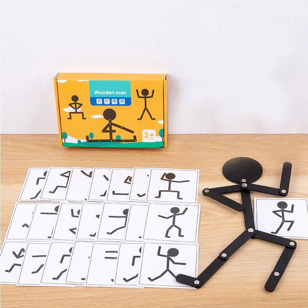 BrightPath Montessori dřevěné puzzle pro praktické učení a řešení problémů