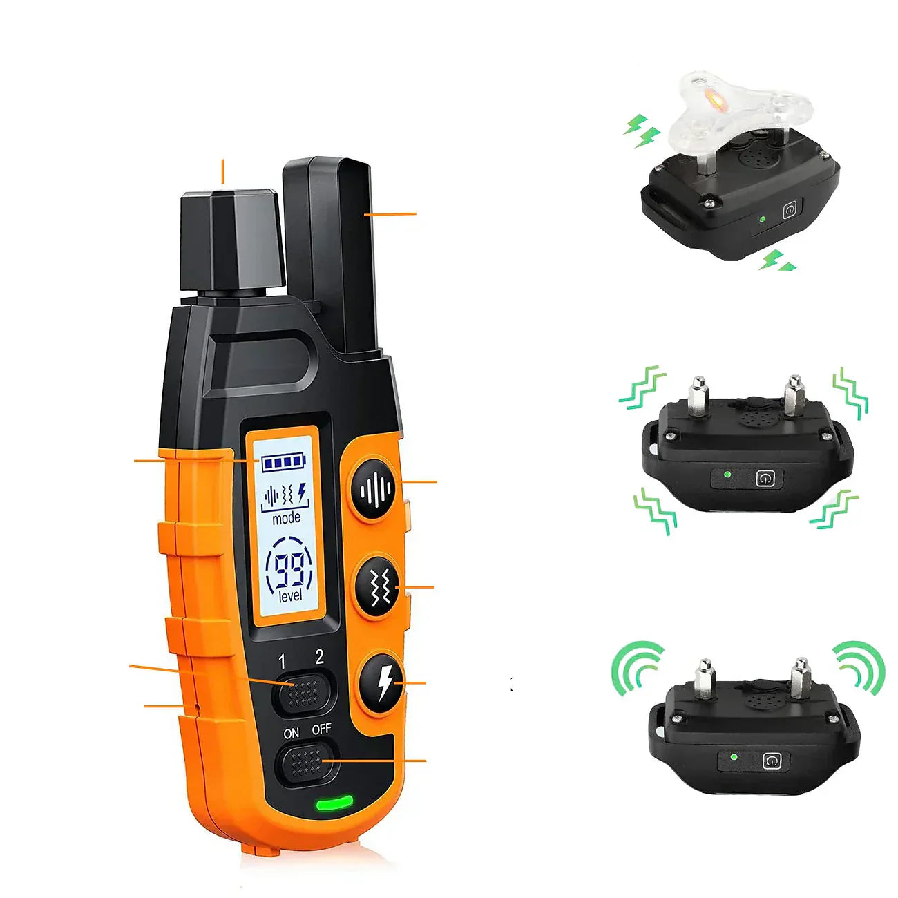 Remote Training Collar With 1000m Range For All Dog Sizes, Waterproof And Rechargeable