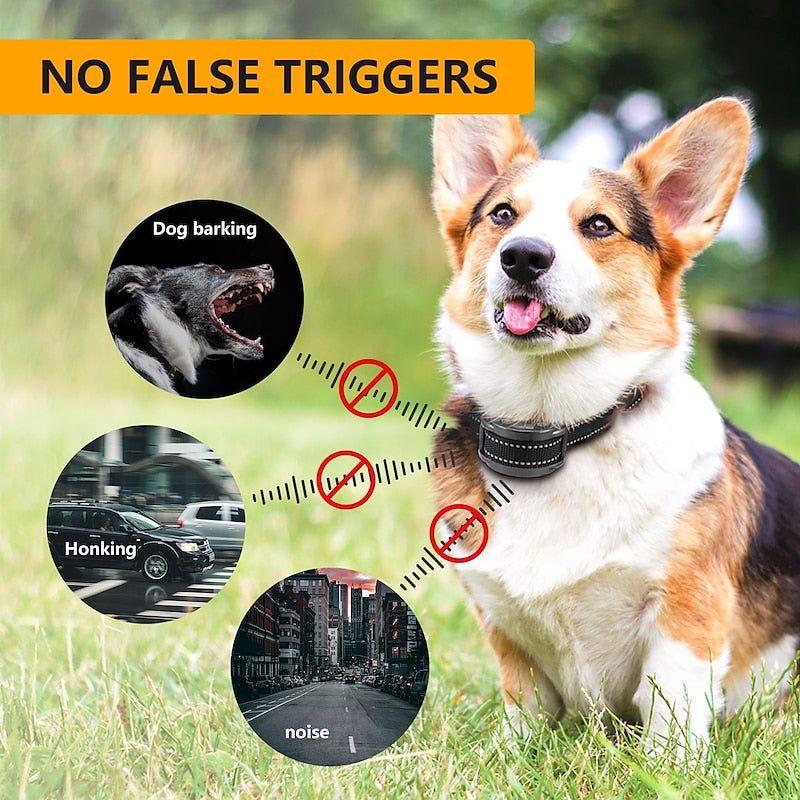 BarkControl Max Vattentätt Justerbart Hundskallhalsband med Tre Lägen
