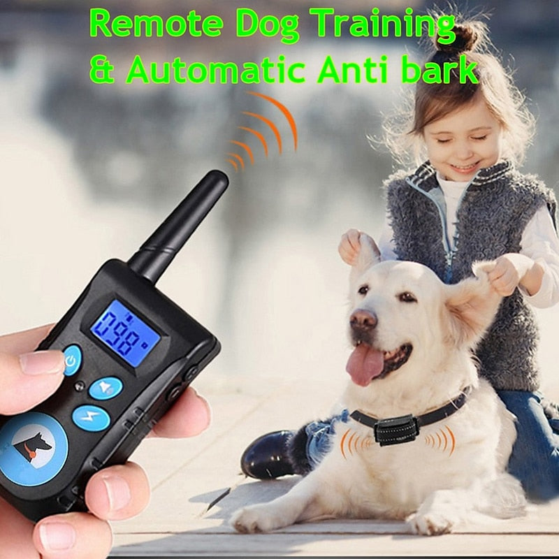 Dual-Mode Automatic Bark Control And Remote Training Collar