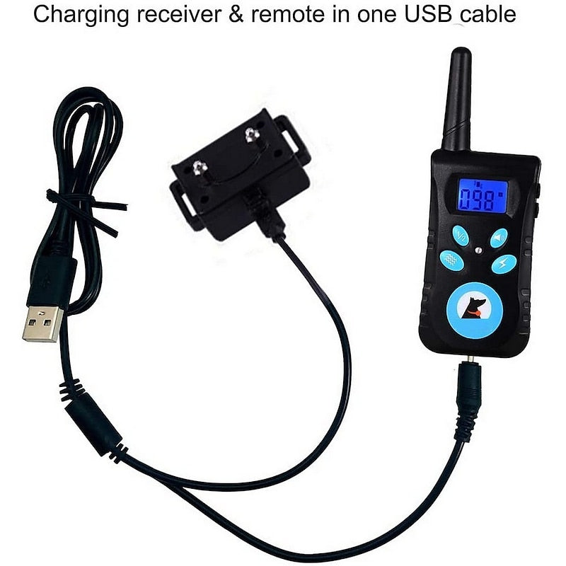 Dual-Mode Automatic Bark Control And Remote Training Collar