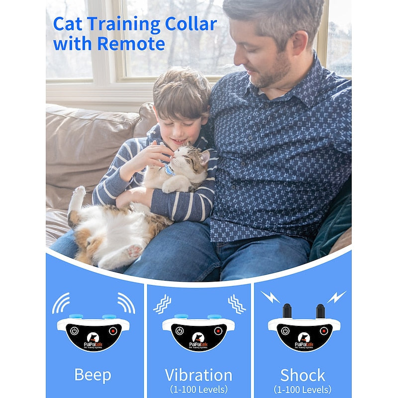 Feline Training Collar Featuring Remote Control For Pet Parents Everywhere