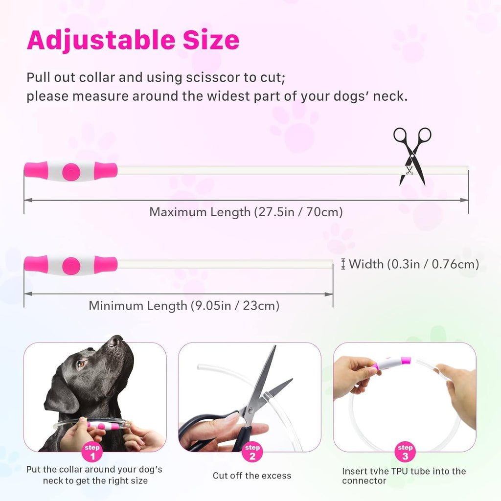 Rechargeable Lighted Dog Collar For Nighttime Walking And Safety