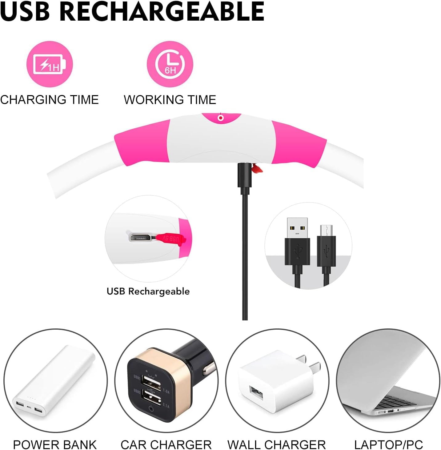 Rechargeable Lighted Dog Collar For Nighttime Walking And Safety