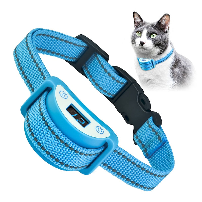 Meow-Reducing Cat Collar With Sound, Vibration And Shock Modes