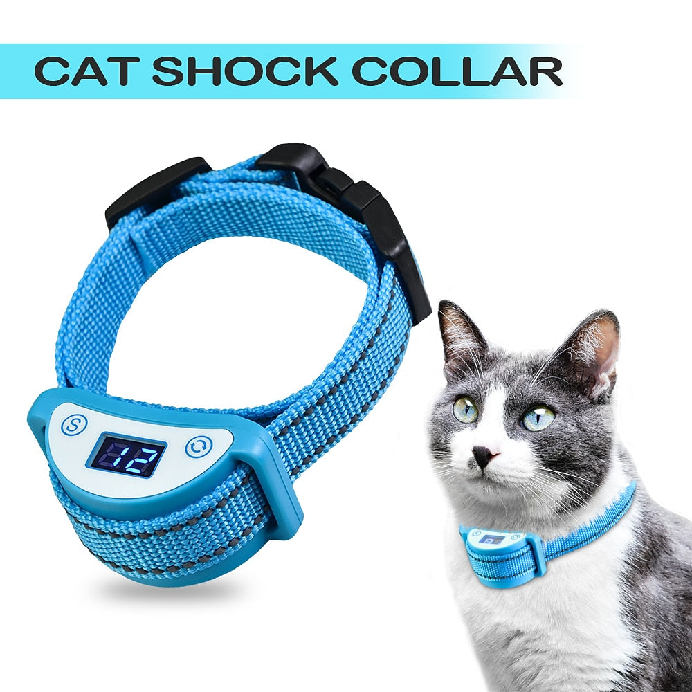 Meow-Reducing Cat Collar With Sound, Vibration And Shock Modes